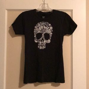Floral Skull Tee